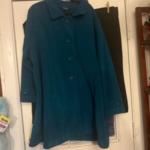 Roaman's Teal Fleece Jacket